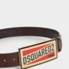 Pasek z plakietką z logo Dsquared2 Pasek z plakietką z logo Dsquared2
