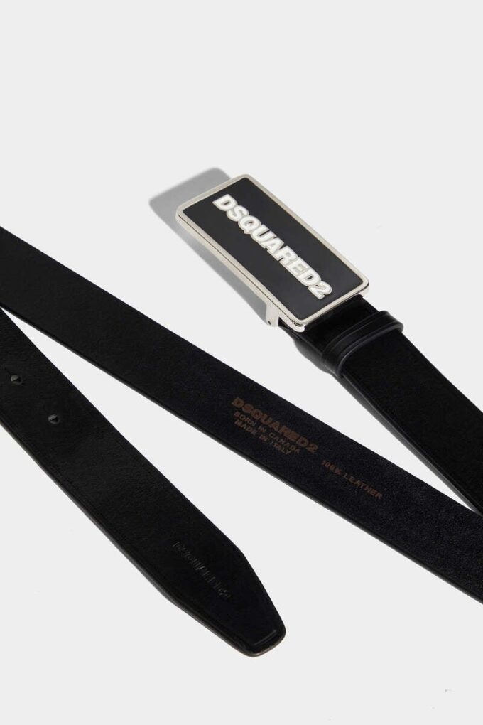 Pasek z plakietką z logo Dsquared2 Pasek z plakietką z logo Dsquared2