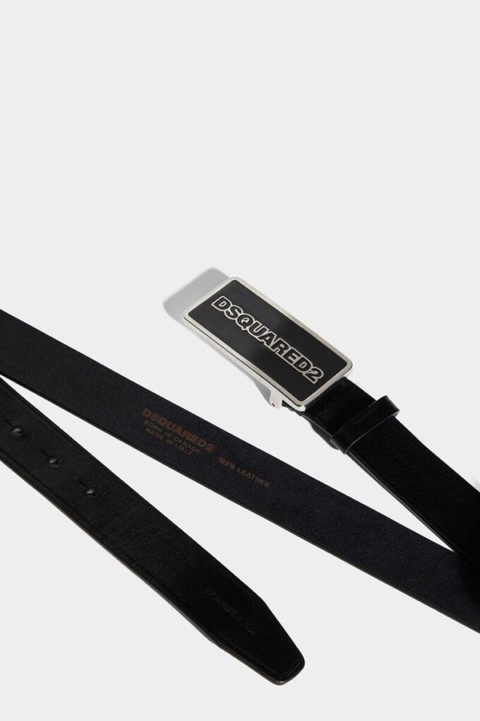 Pasek z plakietką z logo Dsquared2 Pasek z plakietką z logo Dsquared2