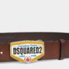 Pasek z plakietką z logo Dsquared2 Pasek z plakietką z logo Dsquared2