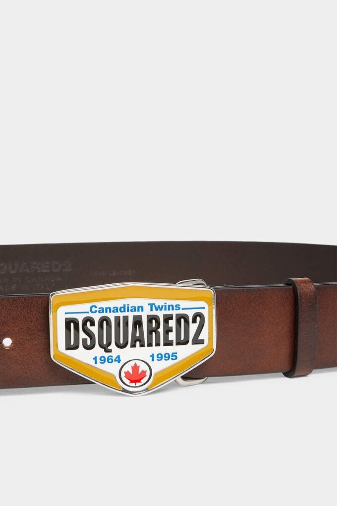 Pasek z plakietką z logo Dsquared2 Pasek z plakietką z logo Dsquared2