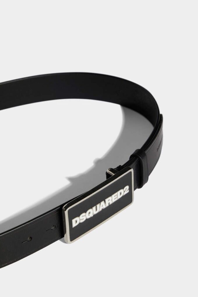 Pasek z plakietką z logo Dsquared2 Pasek z plakietką z logo Dsquared2
