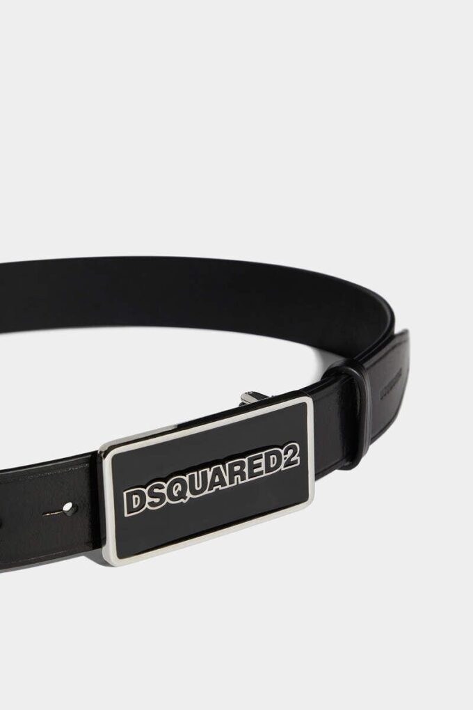 Pasek z plakietką z logo Dsquared2 Pasek z plakietką z logo Dsquared2