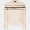 Preppy skórzana kurtka typu blouson