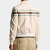 Preppy skórzana kurtka typu blouson