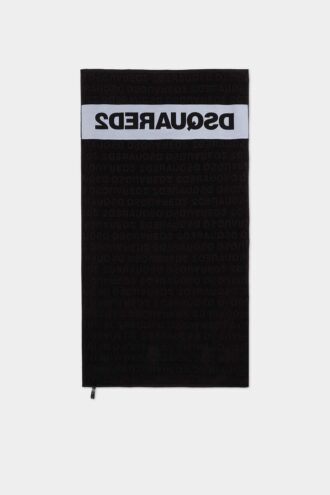 Ręcznik plażowy z logo Dsquared2