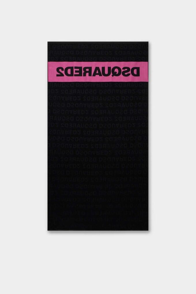Ręcznik plażowy z logo Dsquared2