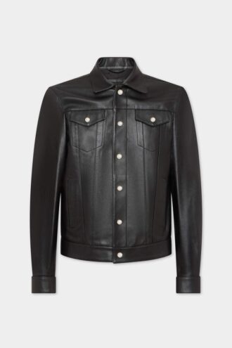 Skórzana kurtka w stylu Jeansów