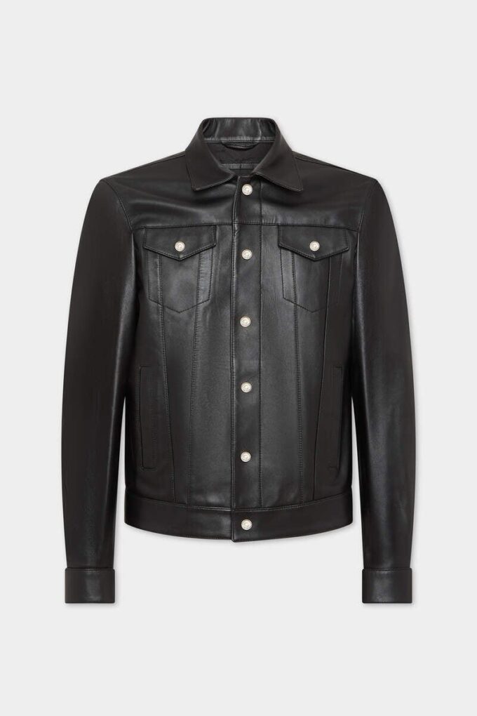 Skórzana kurtka w stylu Jeansów Skórzana kurtka w stylu Jeansów