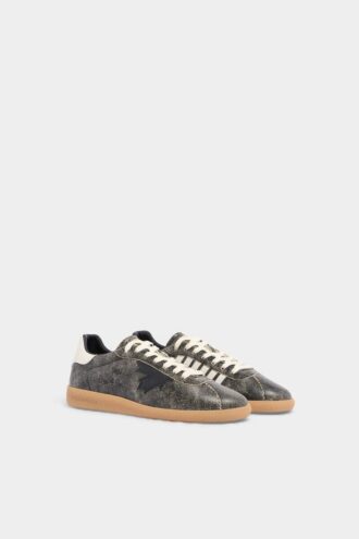 Sneakersy Dsquared2 Rebels z postarzanej skóry