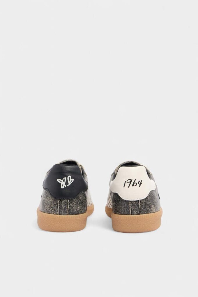 Sneakersy Dsquared2 Rebels z postarzanej skóry