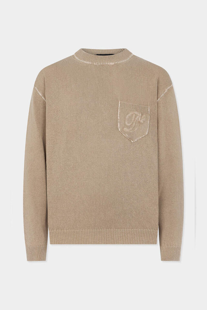 Sweter z charakterystycznym ściegiem jerseyowym Dsquared2 Sweter z charakterystycznym ściegiem jerseyowym Dsquared2