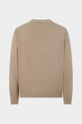 Sweter z charakterystycznym ściegiem jerseyowym Dsquared2