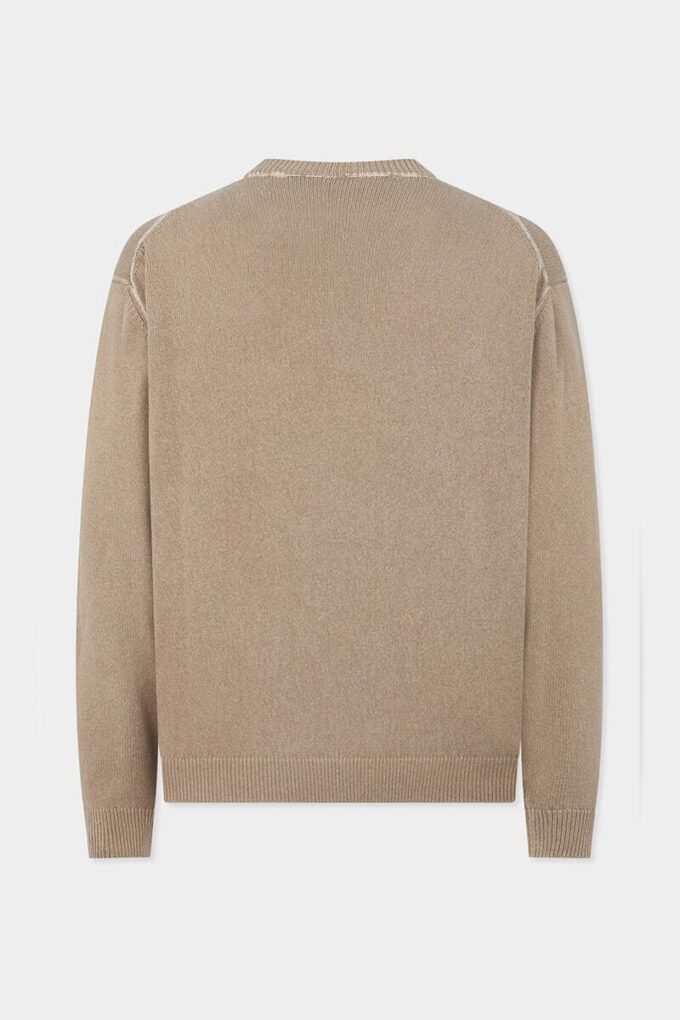 Sweter z charakterystycznym ściegiem jerseyowym Dsquared2 Sweter z charakterystycznym ściegiem jerseyowym Dsquared2
