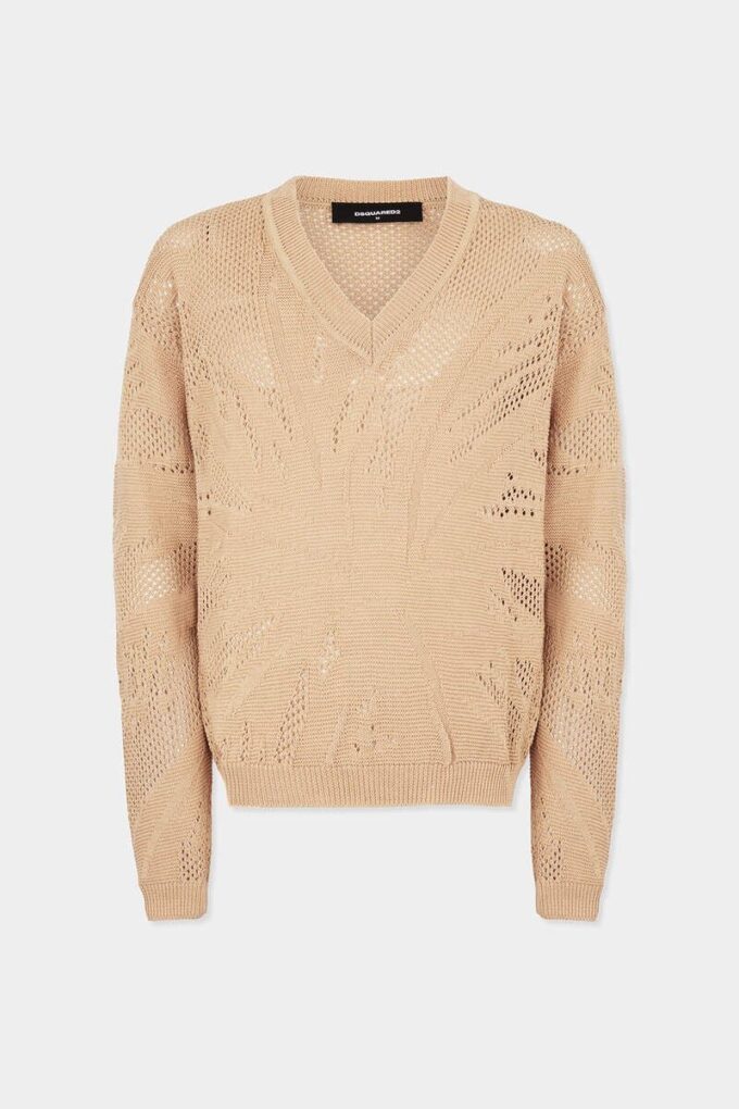 Sweter z dekoltem w serek Sweter z dekoltem w serek