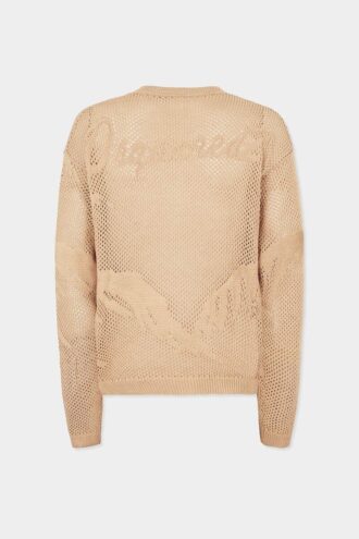 Sweter z dekoltem w serek