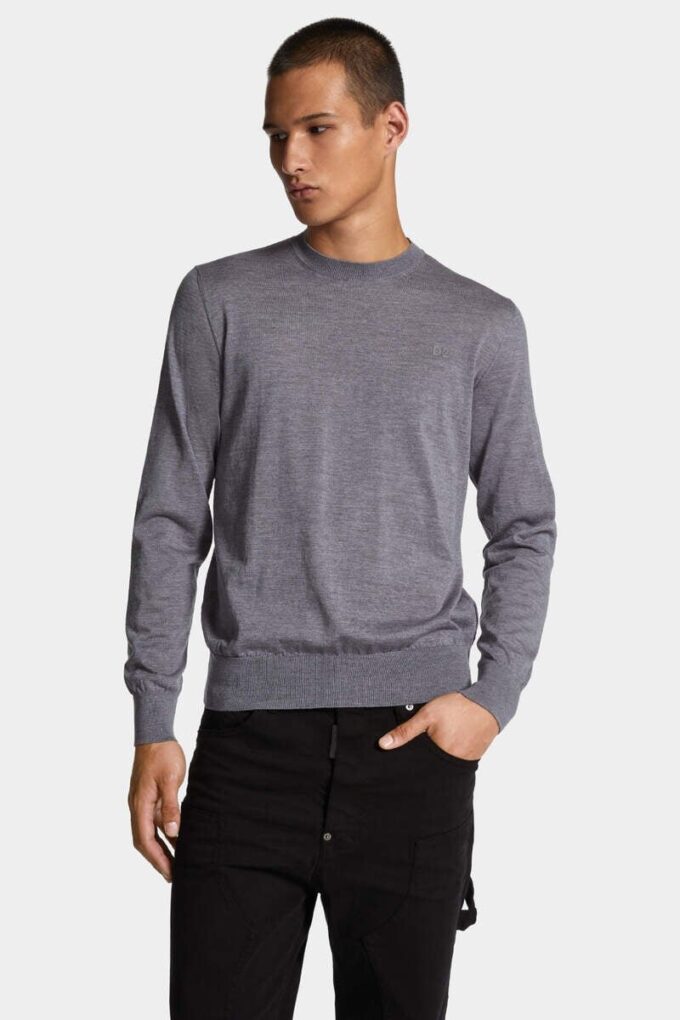 Sweter z okrągłym dekoltem D2