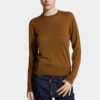 Sweter z wełny D2 z okrągłym dekoltem