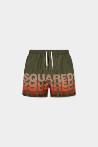 Szorty kąpielowe midi z logo Dsquared2