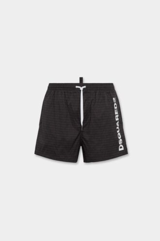 Szorty kąpielowe midi z logo Dsquared2