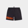 Szorty kąpielowe midi z logo Dsquared2