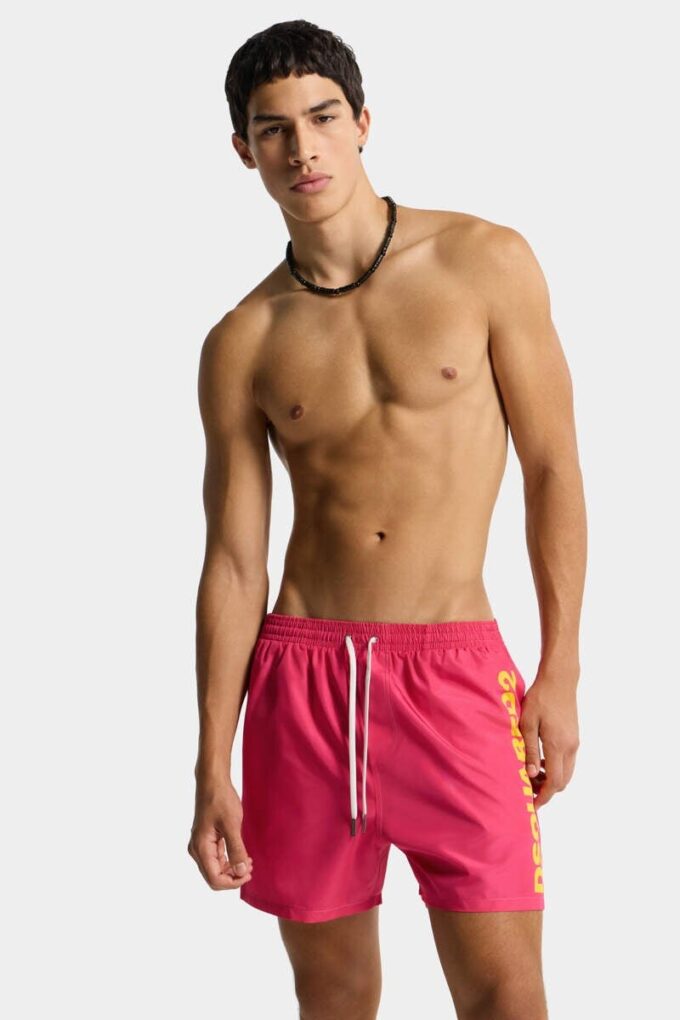 Szorty kąpielowe midi z logo Dsquared2