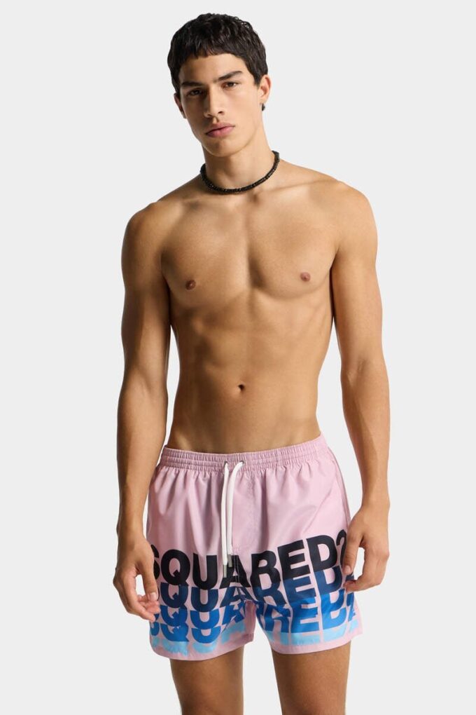 Szorty kąpielowe midi z logo Dsquared2 Szorty kąpielowe midi z logo Dsquared2
