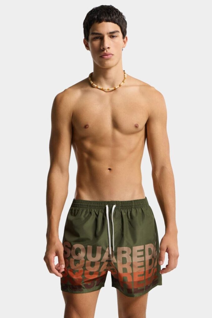 Szorty kąpielowe midi z logo Dsquared2 Szorty kąpielowe midi z logo Dsquared2