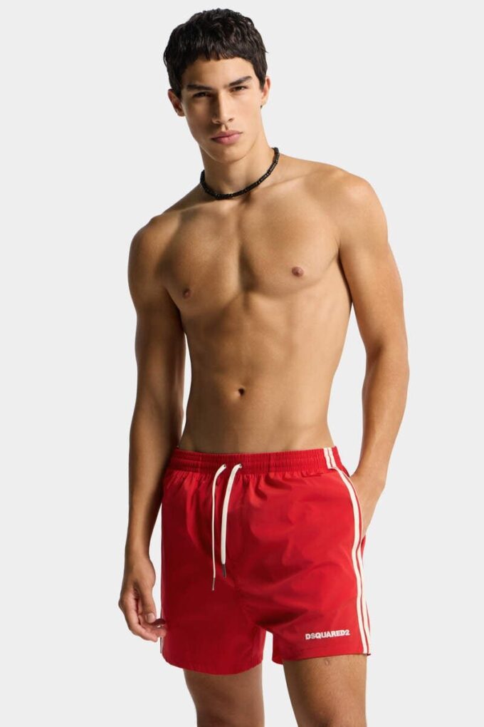 Szorty kąpielowe midi z logo Dsquared2 Szorty kąpielowe midi z logo Dsquared2