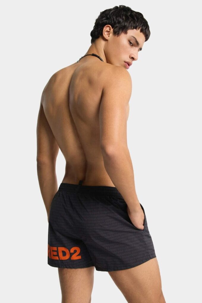 Szorty kąpielowe midi z logo Dsquared2