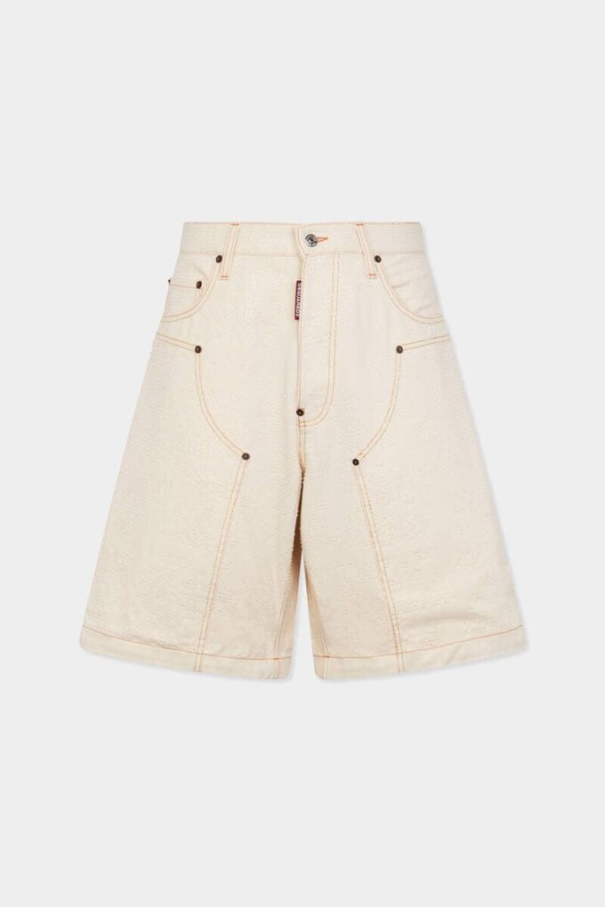 Szorty typu carpenter w stylu raw wash