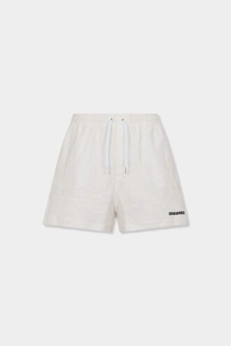 Szorty z frotte z logo Dsquared2